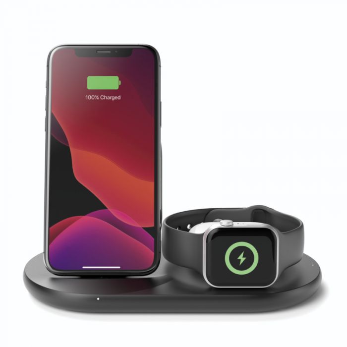 Belkin 3-in-1 Wireless Pad/Stand/Apple Watch[WIZ001VFBK]