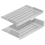 Полиця MIRSAN консольна 19" 2U 350, RAL 9005