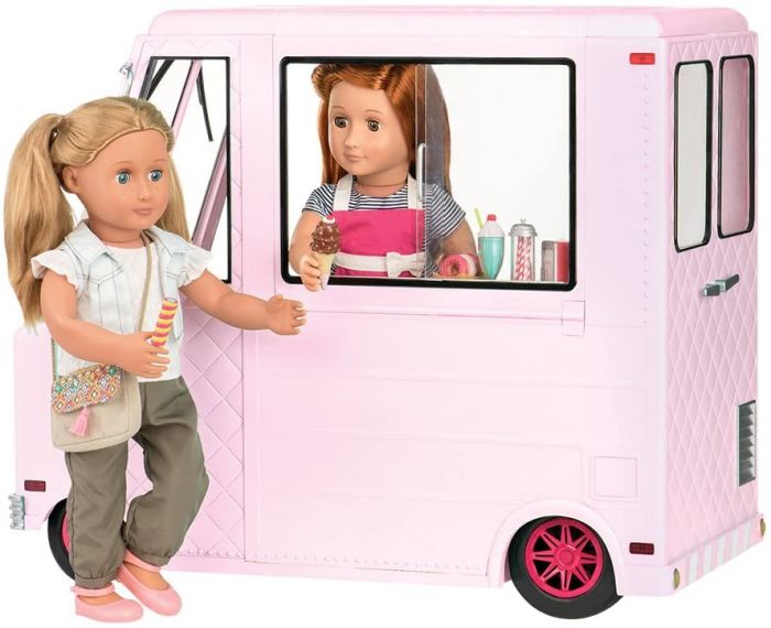 Транспорт для ляльок Our Generation Фургон з морозивом та аксесуарами, рожевий BD37363Z