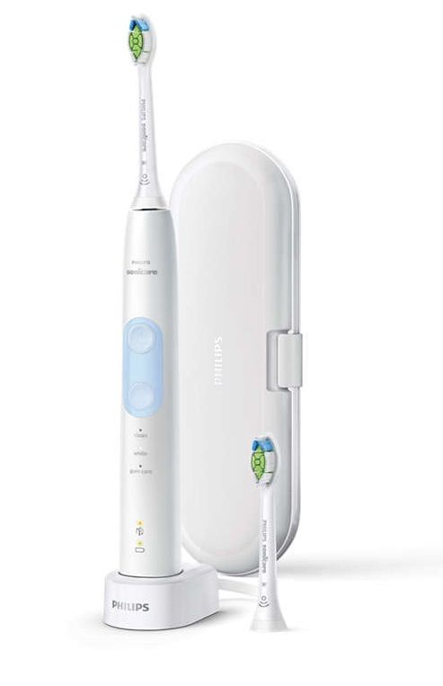 Щітка зубна електр. Philips, ProtectiveClean 5100, 62т. колив/хв, насадок-2, футляр, білий