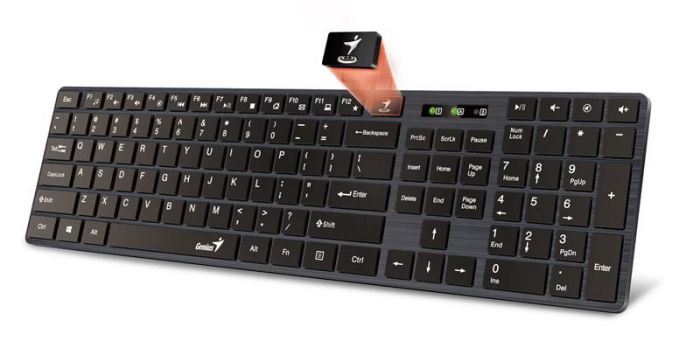 Клавіатура Genius SlimStar 126 USB Black Ukr