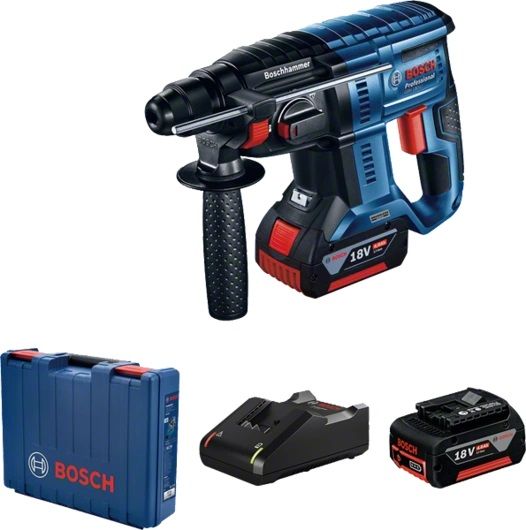 Перфоратор Bosch GBH 180-LI, акумуляторний, 2х4Ач, 18, 2 Дж, 2.3 кг