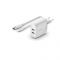 Мережевий ЗП Belkin Home Charger 24W DUAL USB 2.4A, Lightning 1m, white