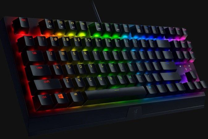Клавіатура ігрова Razer™ BlackWidow V3 TKL Green Switch USB US RGB, Black