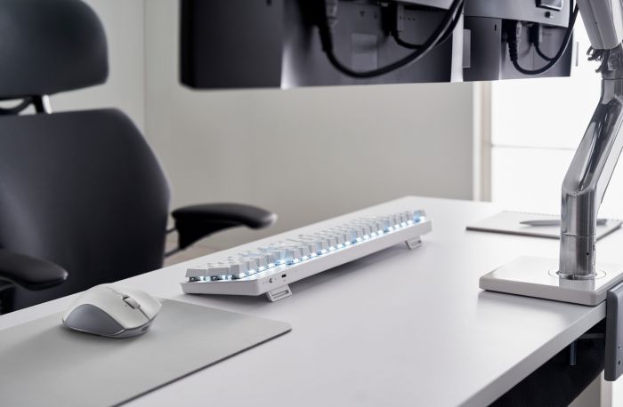 Клавіатура ігрова Razer Pro Type Orange Switch WL/BT/USB US LED, White