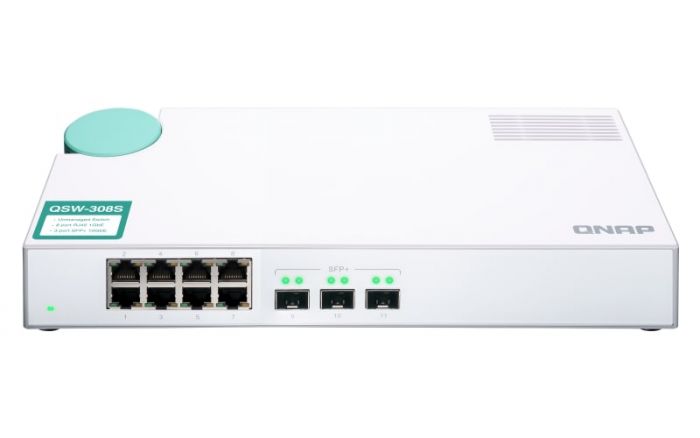 Некерований комутатор QNAP QSW-308S 3x10GbE SFP+ / 8x1GbE (RJ45)