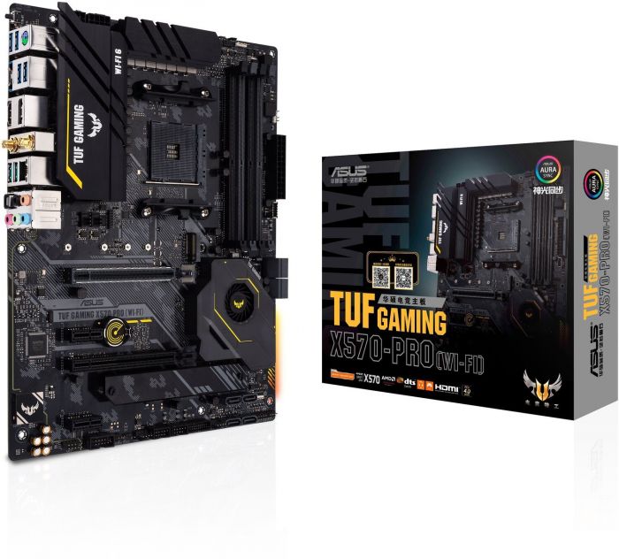 Материнcька плата ASUS TUF GAM X570-PRO WI-FI sAM4 X570 4xDDR4 HDMI-DP Wi-Fi BT ATX