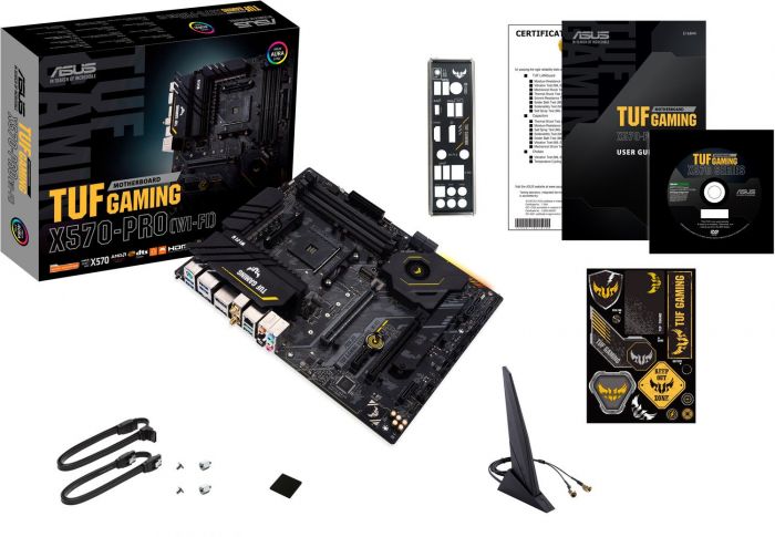 Материнcька плата ASUS TUF GAM X570-PRO WI-FI sAM4 X570 4xDDR4 HDMI-DP Wi-Fi BT ATX