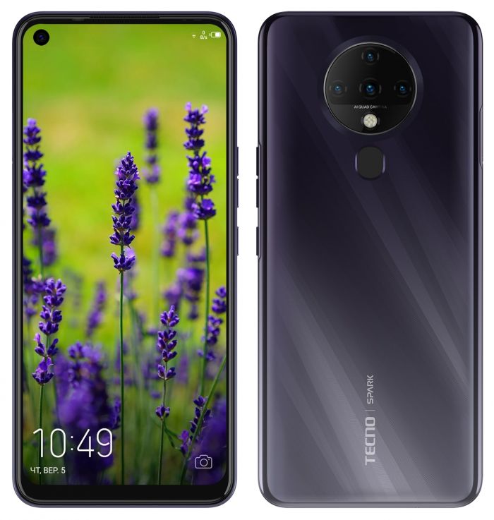 Смартфон TECNO Spark 6 (KE7) 4/64Gb Dual SIM Comet Black