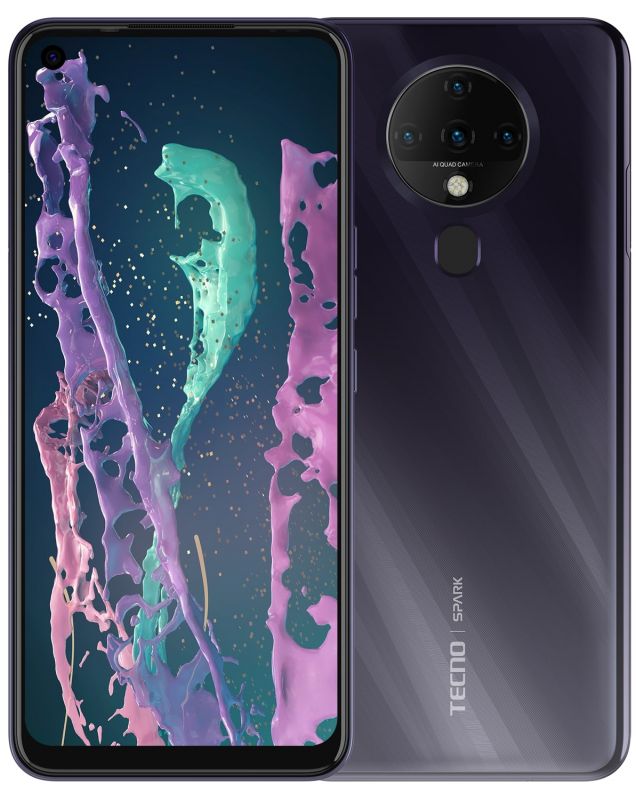 Смартфон TECNO Spark 6 (KE7) 4/64Gb Dual SIM Comet Black