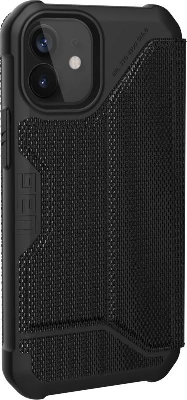 Чохол UAG для iPhone 12 Mini Metropolis, FIBR Black