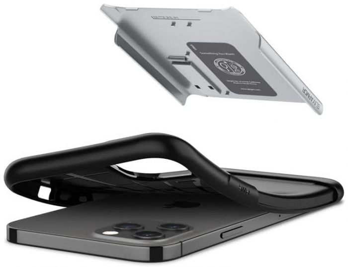 Чохол Spigen для iPhone 12 Pro Max Slim Armor, Satin Silver