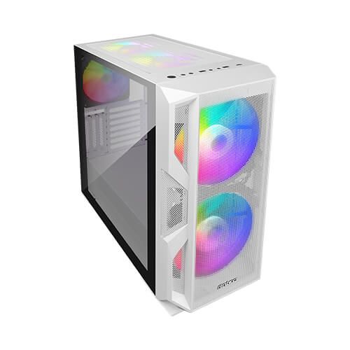 Корпус Antec NX800 Gaming,MidT,E-ATX, 2xUSB2.0,1xUSB3.0, 3x120ммARGB,скло(бічна панель),без БЖ,білий