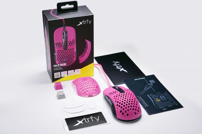 Миша Xtrfy M42 RGB USB Pink