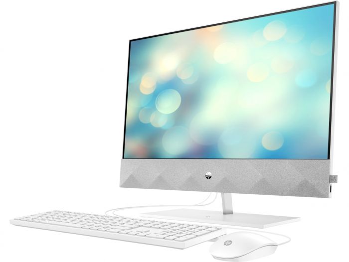 Персональний комп'ютер-моноблок HP Pavilion 23.8FHD/Intel i3-10300T/8/256F/NVD350-2/kbm/DOS/White