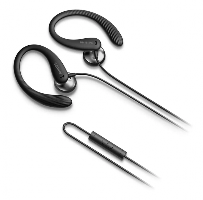 Навушники In-ear Philips TAA1105 IPX2, 3.5 mini-jack, Mic, Чорний