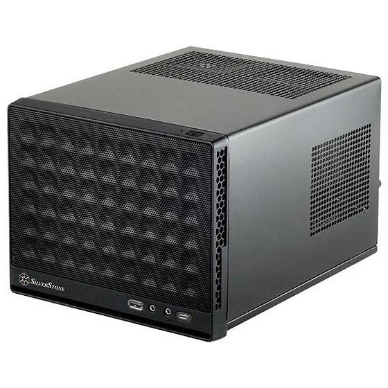 Корпус SilverStone SUGO SG13B-C, MiniITX,USB Type-C x1,USB3.0x1,сітка (передня панель),без БЖ,чорний