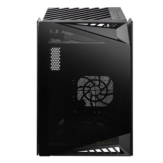 Корпус SilverStone LUCID LD03B-AF, MiniITX, USB Type-C x1,USB3.0x1,2x120ммскло,без БЖ,чорн