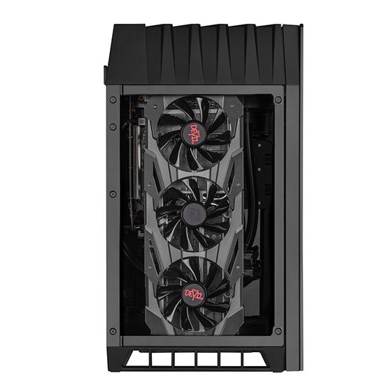 Корпус SilverStone LUCID LD03B-AF, MiniITX, USB Type-C x1,USB3.0x1,2x120ммскло,без БЖ,чорн