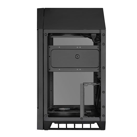 Корпус SilverStone LUCID LD03B-AF, MiniITX, USB Type-C x1,USB3.0x1,2x120ммскло,без БЖ,чорн