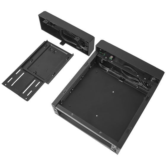 Корпус SilverStone MILO ML10B,MiniITX,USB3.0x2,3x50мм,безБЖ,чорний