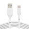 Кабель Belkin USB-A - USB-С, PVC, 2m, white