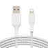 Кабель Belkin USB-A - Lightning, BRAIDED, 2m, white
