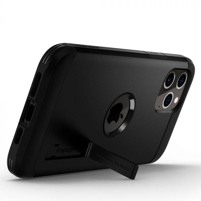 Чохол Spigen для iPhone 12 / 12 Pro Tough Armor, Black