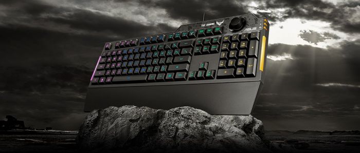 Клавіатура ASUS TUF Gaming K1 RGB 104key USB RU Black