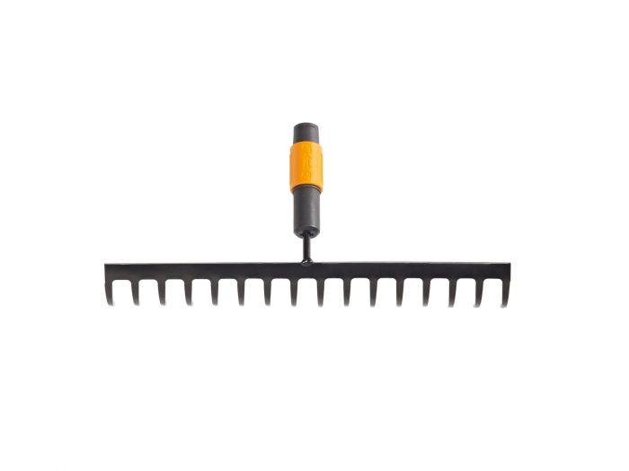 Fiskars Граблі-насадка QuikFit для ґрунту, 40см, 493г, 16 зубів