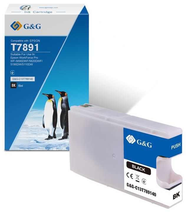 Картридж G&G до Epson WF-5110/WF-5620 black XXL (4000 стор)