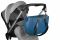 Сумка MyMia синій корпус/сіра підкл.д.мам/чорні шкіряні ручки,фіксатори,ремені на візок