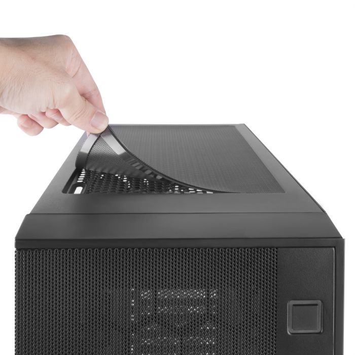 Корпус SilverStone FARA FAR1B-G,MidT, USB3.0x2,USB2.0x1, 1x120мм, скло(бічна панель),без БЖ,чорний