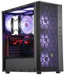 Корпус SilverStone FARA FAR1B-G,MidT, USB3.0x2,USB2.0x1, 1x120мм, скло(бічна панель),без БЖ,чорний