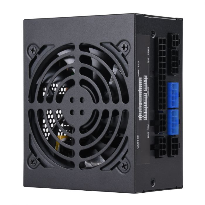 Блок живлення SilverStone STRIDER SX500-GV1.1(500W),SFX,80+Gold,aPFC,9.2см,24+8,6xSATA,8/6-Pin,6Pin,+4,модульний