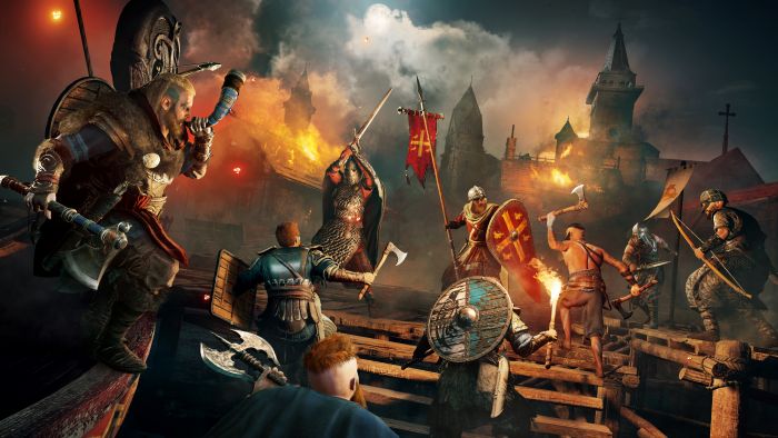 Програмний продукт на BD диску PS4 Assassin's Creed Вальгалла (Безкоштовне оновлення до версії PS5) [PS4, Russian version]