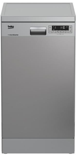 Окремо встановлювана посудомийна машина Beko DFS26025X - 45 см./10 компл./6 програм/А++/сірий