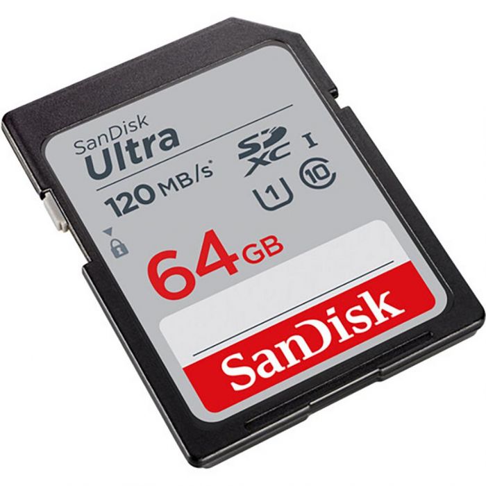 Карта пам'яті SanDisk SD   64GB C10 UHS-I R120MB/s Ultra