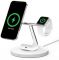 Бездротовий ЗП Belkin MagSafe 3in1 Wireless Charger, white