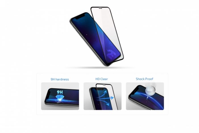 Захисне скло 2E Basic для Samsung A10s(A107), 2.5D FCFG, black border