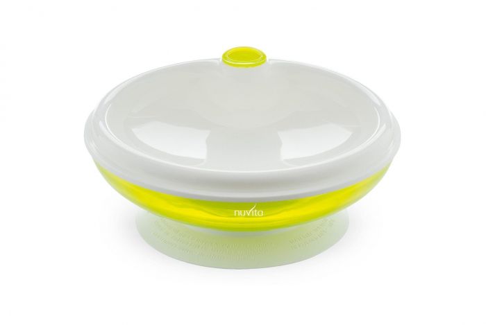 Тарілка Nuvita з підігрівом 6м+ салатова NV1427Lime
