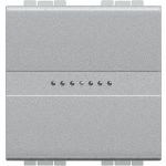 BTicino Livinglight Перемикач Ax Авто 2м Алюм.