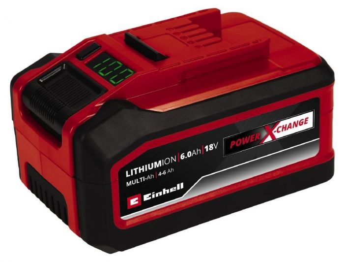 Акумулятор Einhell 18V 6.0Ah, PXC Plus, Multi-Ah (перемикач ємності)