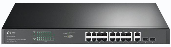 Комутатор TP-LINK TL-SG1218MP 16xGE/PoE+ 250W 2xGE 2xcomboGE/SFP 19" 1U
