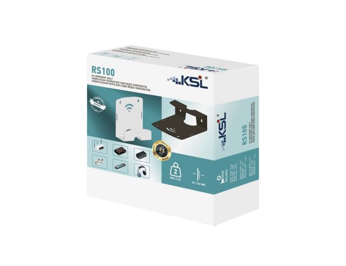 Настінна полиця для роутера KSL RS100, чорна