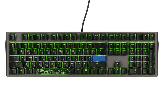 Клавіатура Ducky Shine 7 Cherry Blue RGB LED UA/RU Grey-Black