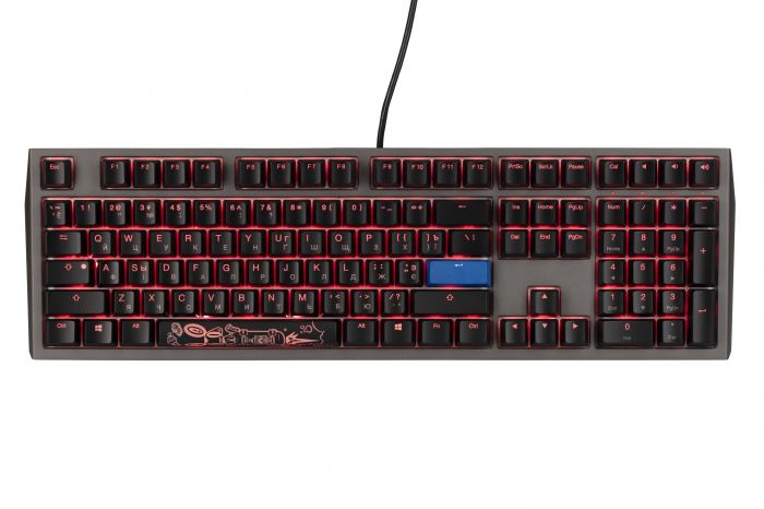 Клавіатура Ducky Shine 7 Cherry Blue RGB LED UA/RU Grey-Black