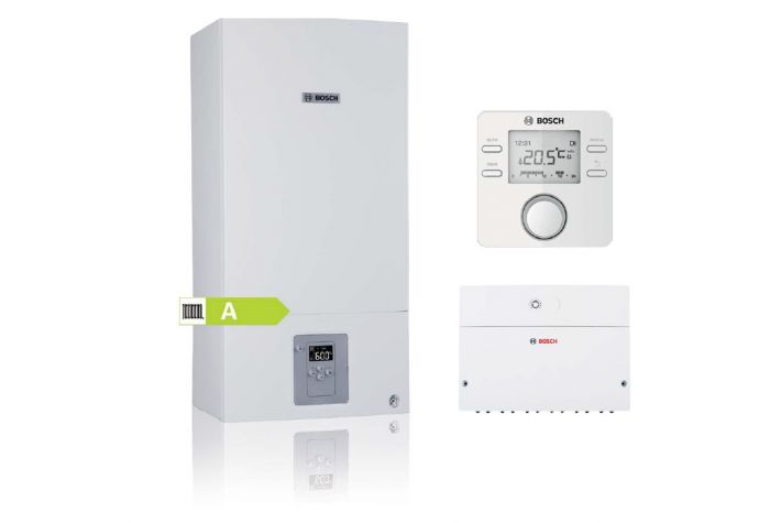 Котел газовий Bosch Condens 2500 W WBC 28-1 DC, конденсаційний, двоконтурний, турбований, 28 кВт