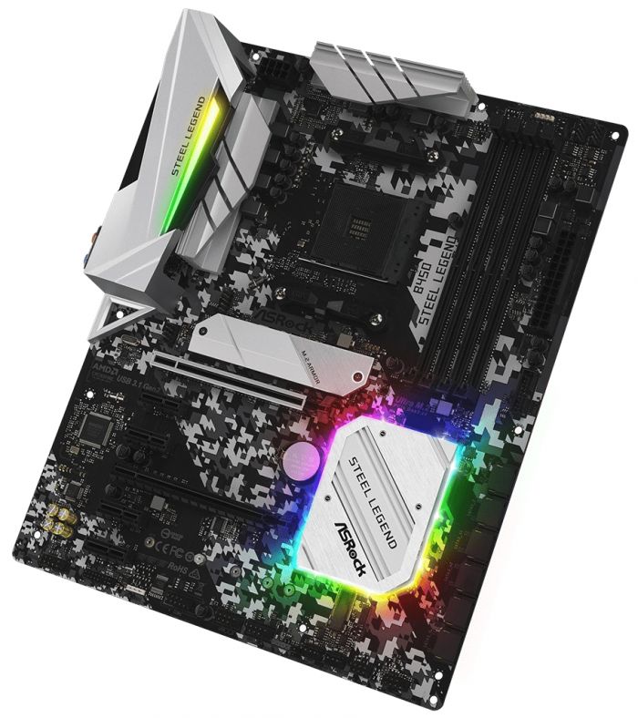 Материнська плата ASRock B450 STEEL LEGEND sAM4 B450 4xDDR4 M.2 HDMI-DP1.2 SPDIF Type C ATX