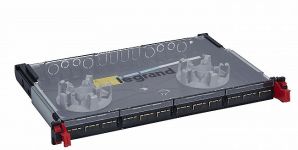 Полка Legrand оптична укомплектована, 19', 1U, 12 SC MM дуплекс конектор, для 24 волокон, LSC3